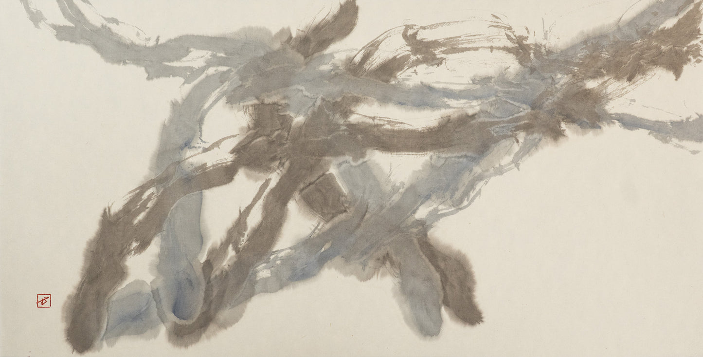 Breath — Mukyo, sumi ink on paper